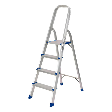 Escalera Tijera Aluminio 4 Pasos